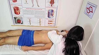 Nurse Makes Patient's Cock So Hard!