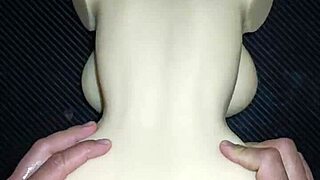 Sally Doggy Style Quickie on Desk with Creampie