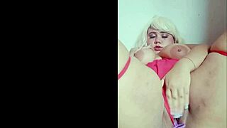 Naughty Blonde Using Monster Tentacle Dildo For Pleasure