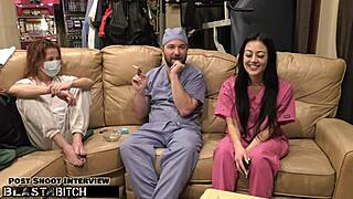 Bound Slave Blasts Mouth With Huge Cum Load Backstage