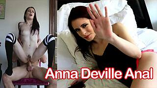 Tattooed cutie has morning anal sex - anna deville