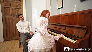 i fuck the redhead pianist hard after practice