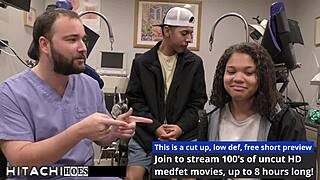 Michelle Anderson's Freshman Pussy Spread for Mandatory Hitachi Orgasm by Boyfriend.