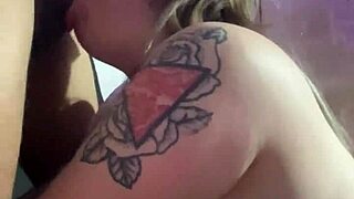 Blonde latina deepthroats big natural tits cock!
