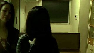 Hot JAPANESE LESBIANS kissing and licking