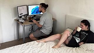 Gamer Girl Sucks Stepbro's Cock In Roleplay POV