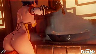 Xiangling Experiences First Time Anal on Kitchen Floor in Genshin Impact