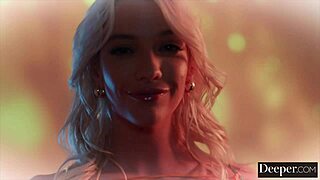 Deeper, Kenna James begs for more in double penetration with deepthroat and anal.