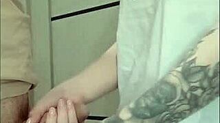 Stepmom's friend jerked me off at the house party