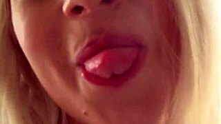 Blonde amateur teases by showing her gorgeous body