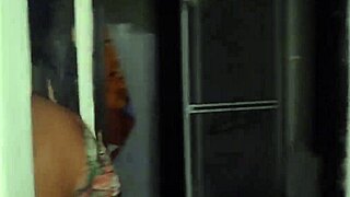 Stepmom chats with son's friend at home