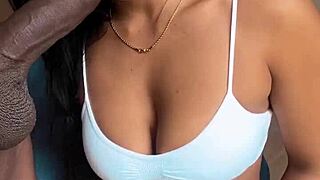 Sloppy Blowjob On Video Call With Husband!