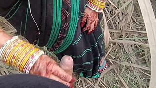 Indian Village Outdoor Public Pissing Scene