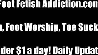 I prepared a special femdom treat for my foot boy.