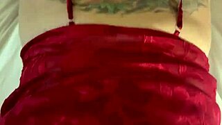 Is the tattooed slut bent over for anal creampie?