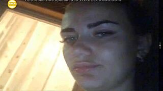 Sexy Young Brunette Shows Big Tits On Webcam.