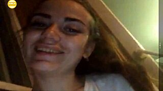 Sexy Young Brunette Shows Big Tits On Webcam.