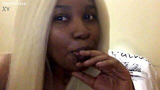 What is Brat Hazelnut doing with blonde and ebony?