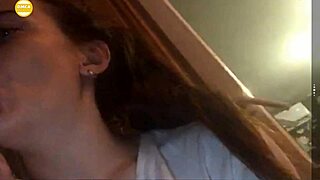 Sexy Young Brunette Shows Big Tits On Webcam.