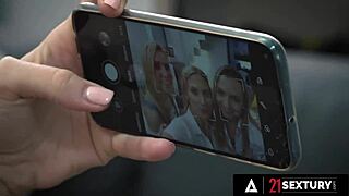 Three Sexy Blondes Transform Study Session Into Intense Lesbian Threesome