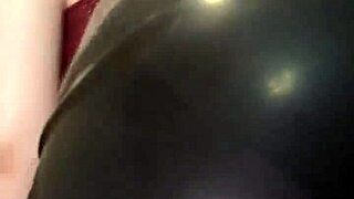 riding with my asshole on huge dildo