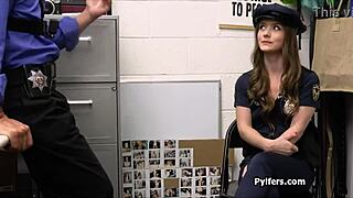 why did that hottie in cop uniform get busted and fucked for stealing?