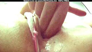 Amateur Russian Woman Fingers Her Wet Juicy Pussy on Webcam During Solo Masturbation