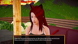 Teen Brunette Plays Game with Big Tits and Ass