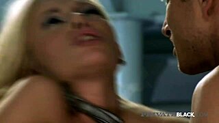 Sweet maid donna bell in interracial scene