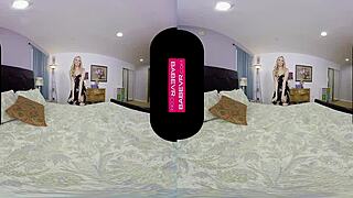 seductive bailey rayne with big tits smashes her pussy with dildo boytoy solo 😏