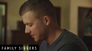 Milf rides stepson hard.