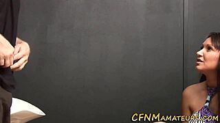 Classy Amateur In Heels Gives Handjob