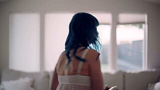 I saw my blue haired roommate get possessed by an alien and we had wild sex