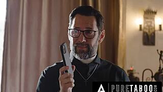 pure taboo horny virgin teen seduces pervert priest to fuck her ass