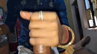 Desi village bhabhi's massage leads to cum in mouth