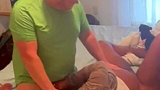 Ebony neighbor fucks in bedroom missionary