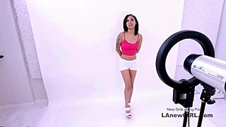 i got fucked by father in law at modeling audition, tiny brunette pov