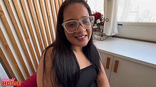 Shy latina raquel turns slutty for assfucking