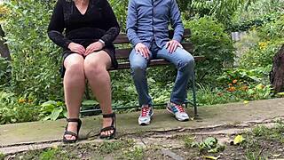 Perverted mature stepmom with huge tits gives dirty gifts to stepson in roleplay