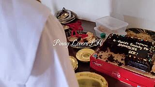 Is This 18-Year-Old Student Ready for Her Schoolmate's Hardcore Fucking? She Gets Blowjob and Cunilingus Before Muff Diving