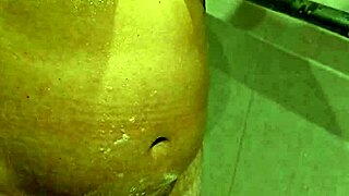 Young milf showcases her big tits in this scene