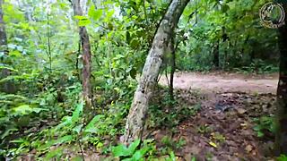 Thai Girl Fucks in Forest Before Foraging