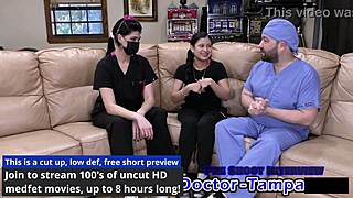 Bratty Orphan Cheerleader Physical Exam