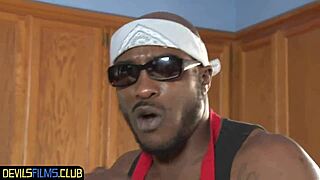 cute teen 18+ newbie gets spitroasted by big black cocks in a rough session