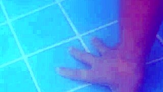 felt so risky fucking in the pool with her tight pussy