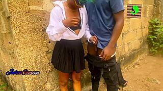 lagos schoolgirl rides in cowgirl position