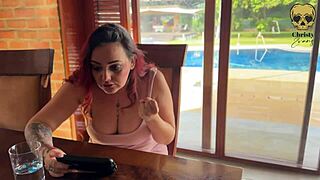 INFIDELITY PASSION: LATINA HOUSEWIFE GIVES BLOWJOB TO BIG BLACK COCK IN POLYAMOROUS FUCKING