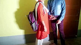 School Girl Gets Fucked By Security Guard For Exam Paper