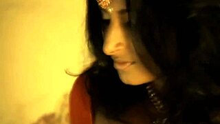 gorgeous natural body on indian woman dancing striptease nude to music