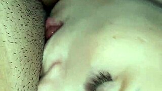 I lick her pussy in the forest until she cums, lesbian fun.